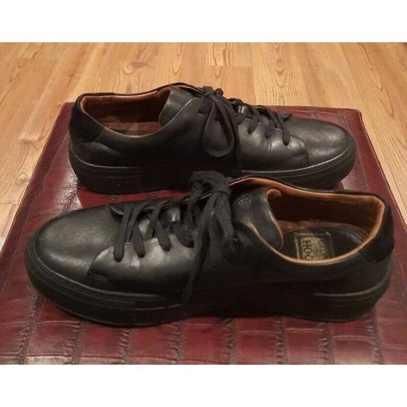 George Hogg 1855  Men’s Black Leather Sneaker Shoes  Size 9 US / 42 EU - Picture 3 of 6